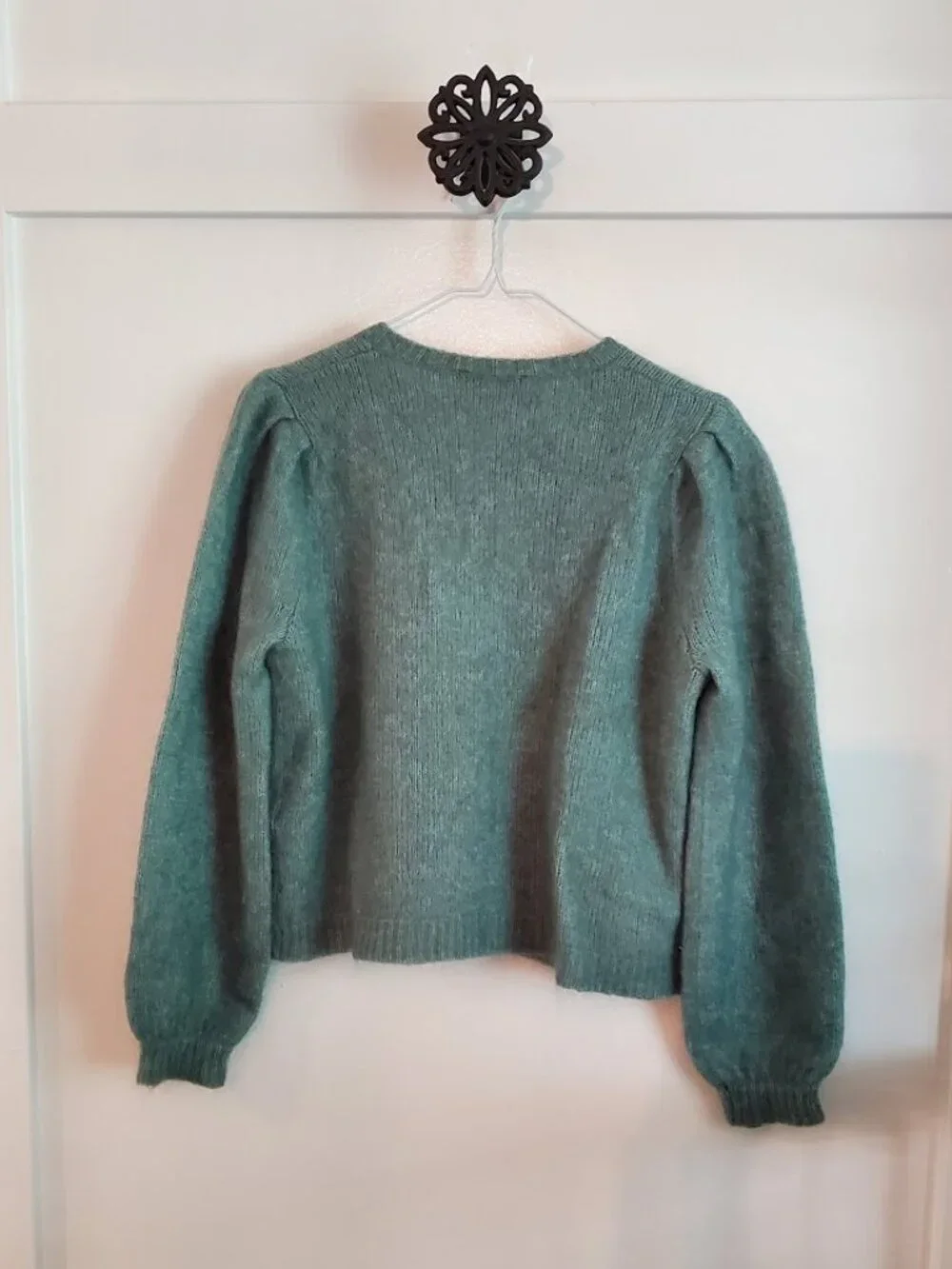 Sézane Egide Cardigan in Jade - Picture 3 of 5